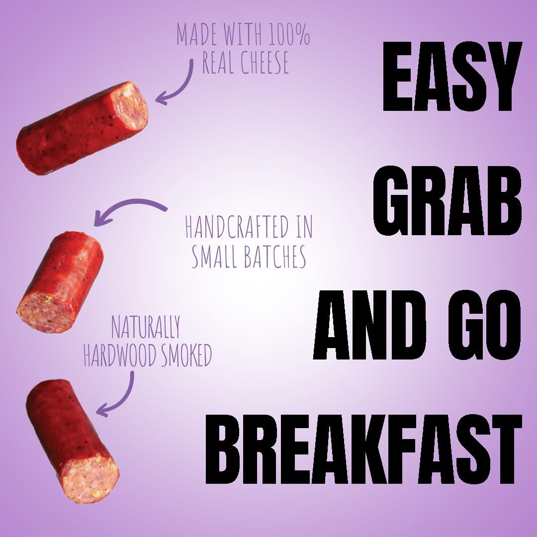 Wicked Cutz Sausage Egg & Cheese Sticks – 12g Protein, Gluten Free, USA Made