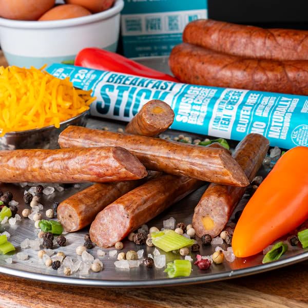Wicked Cutz Sausage Egg & Cheese Sticks – 12g Protein, Gluten Free, USA Made