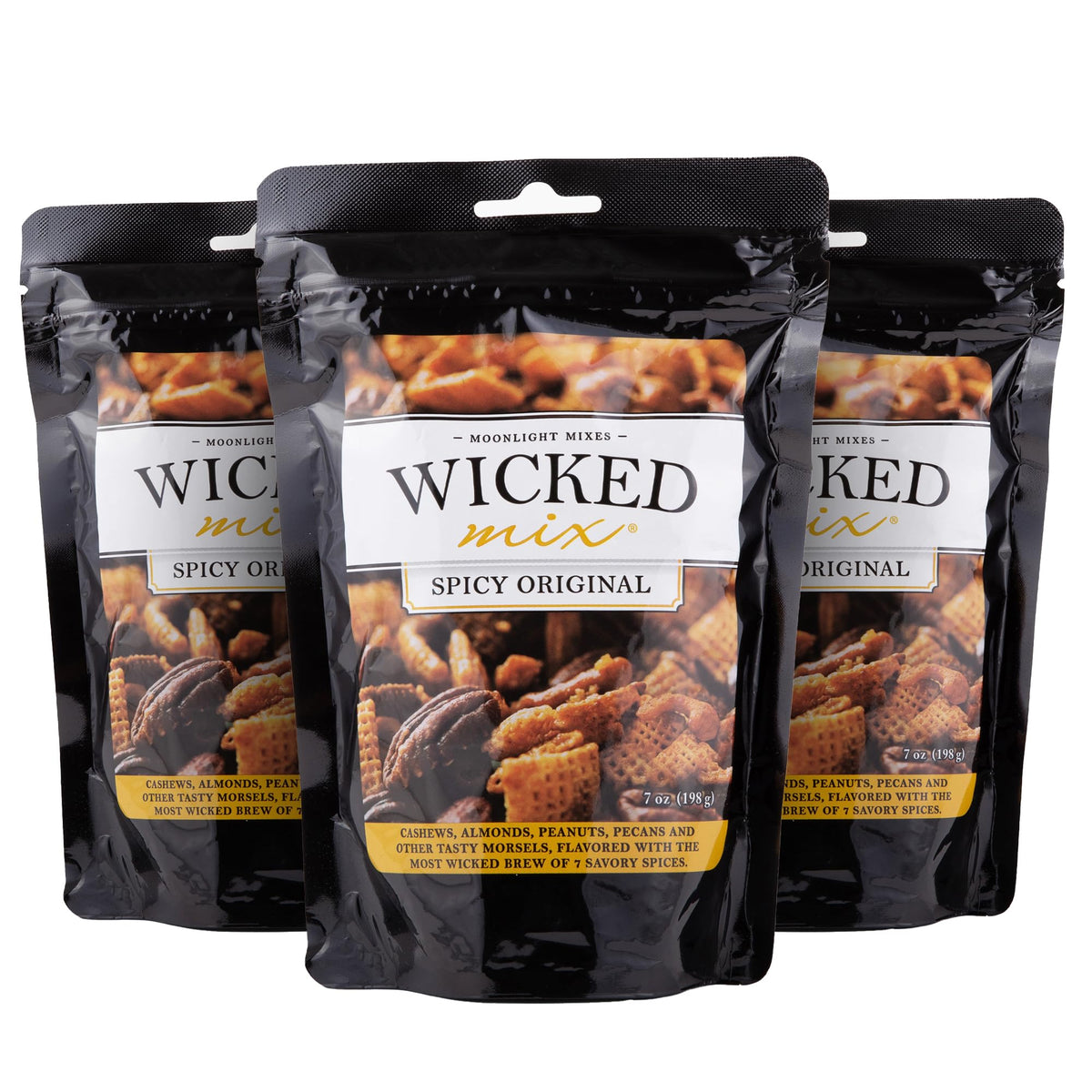 Wicked Mix Snack Mix with Mixed Nuts - Original Mix (3-Pack) | Zero Trans Fat