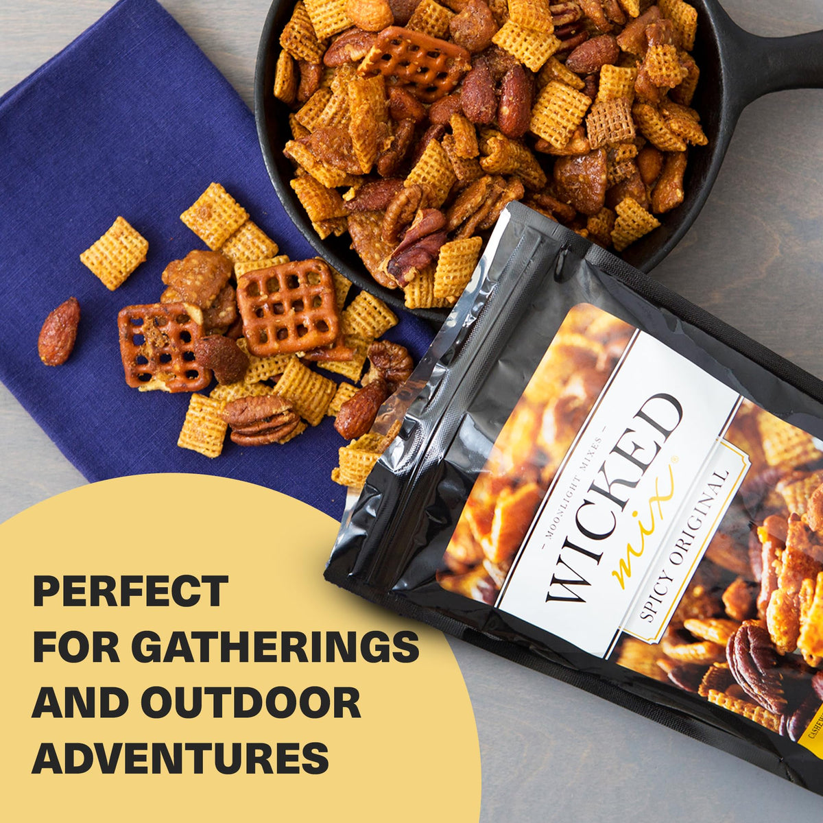 Wicked Mix Snack Mix with Mixed Nuts - Original Mix (3-Pack) | Zero Trans Fat