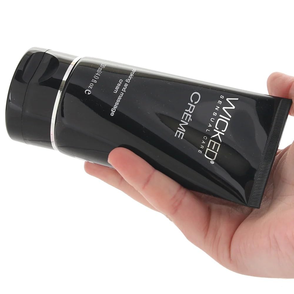 Wicked Sensual Care Wicked Crème Masturbation Cream for Men 4 Ounce, Black