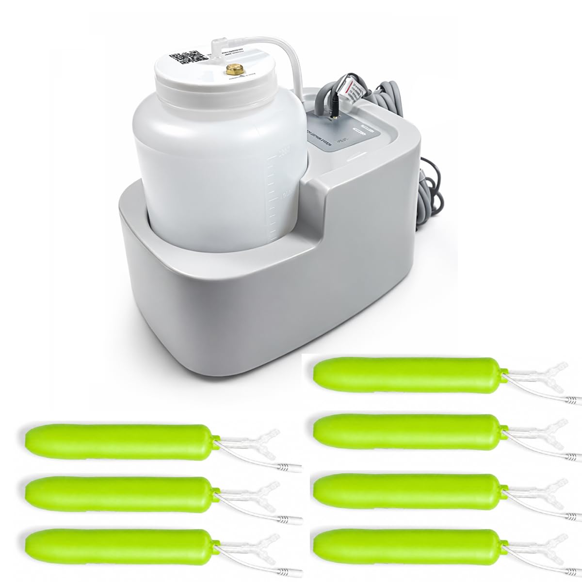 Wicks Female External Wearable Collector | All-in-One Body Liquid Collection System | Leak-Proof Overnight Liquid Drainage Bag with Comfort Fit G9