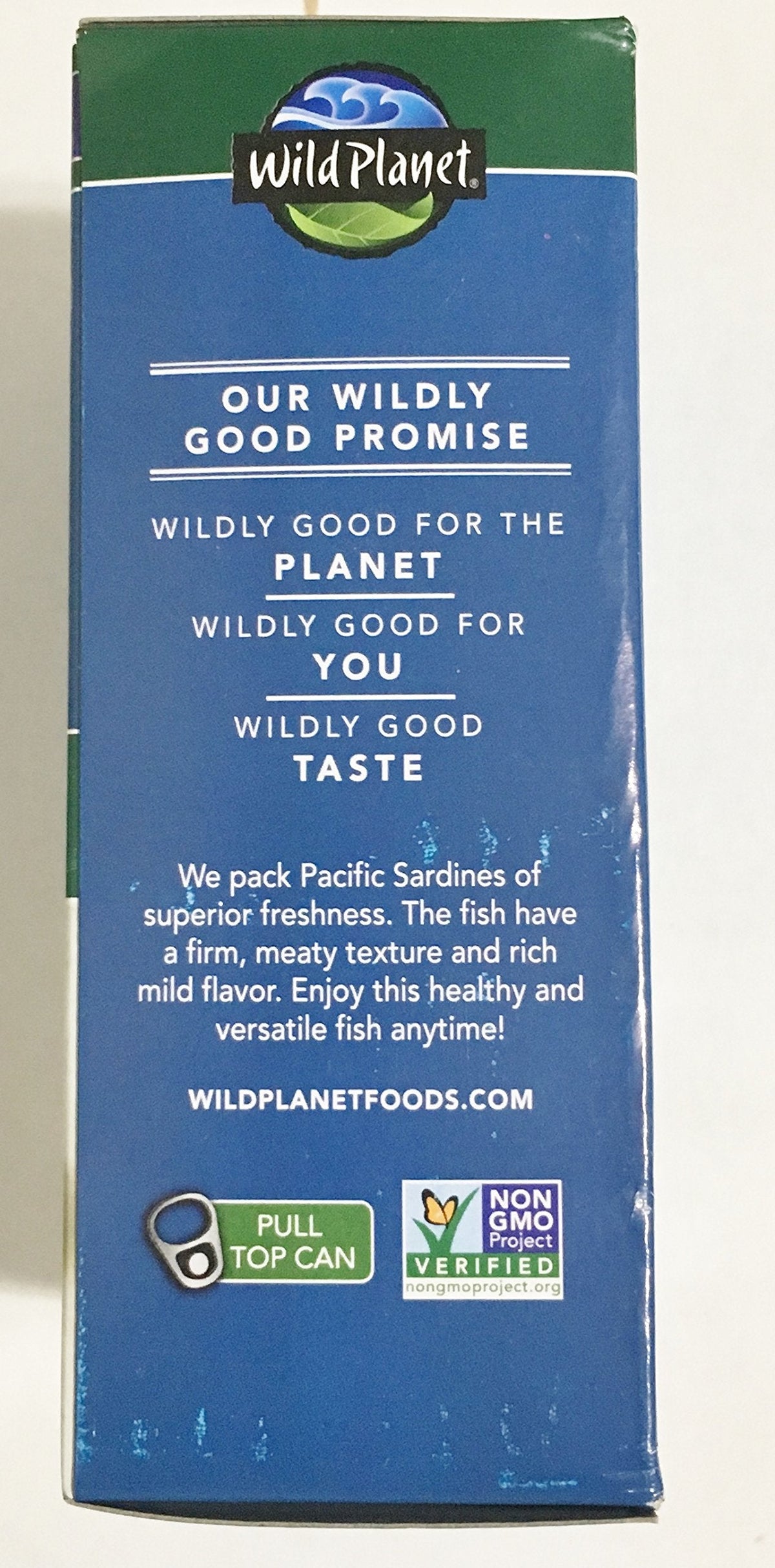 Wild Planet Wild Pacific Sardines in Extra Virgin Olive Oil – 4.4 oz Can (6-Pack)