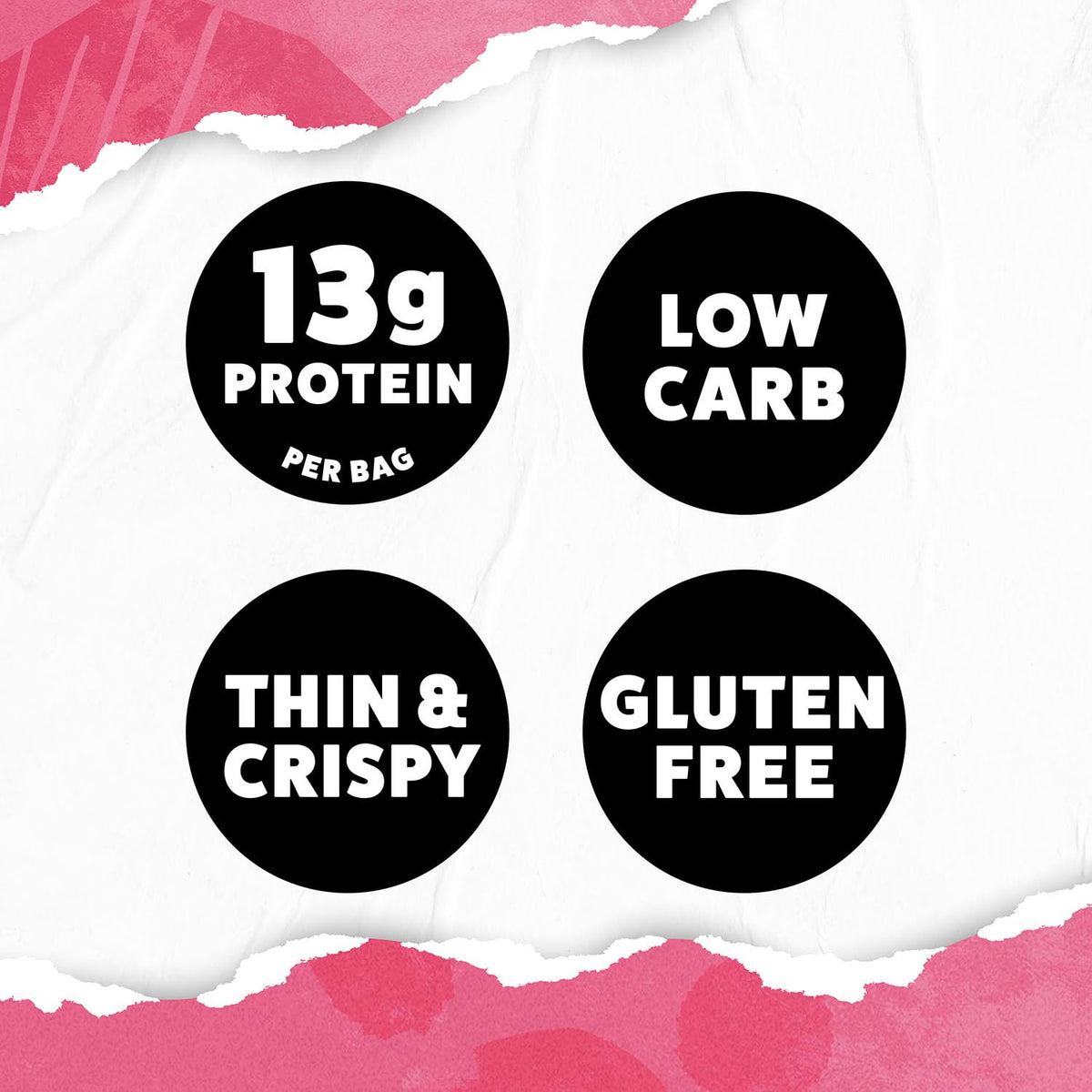 WILDE Himalayan Pink Salt Protein Chips – 10g Protein, Low Carb, Keto Friendly, 8-Pack