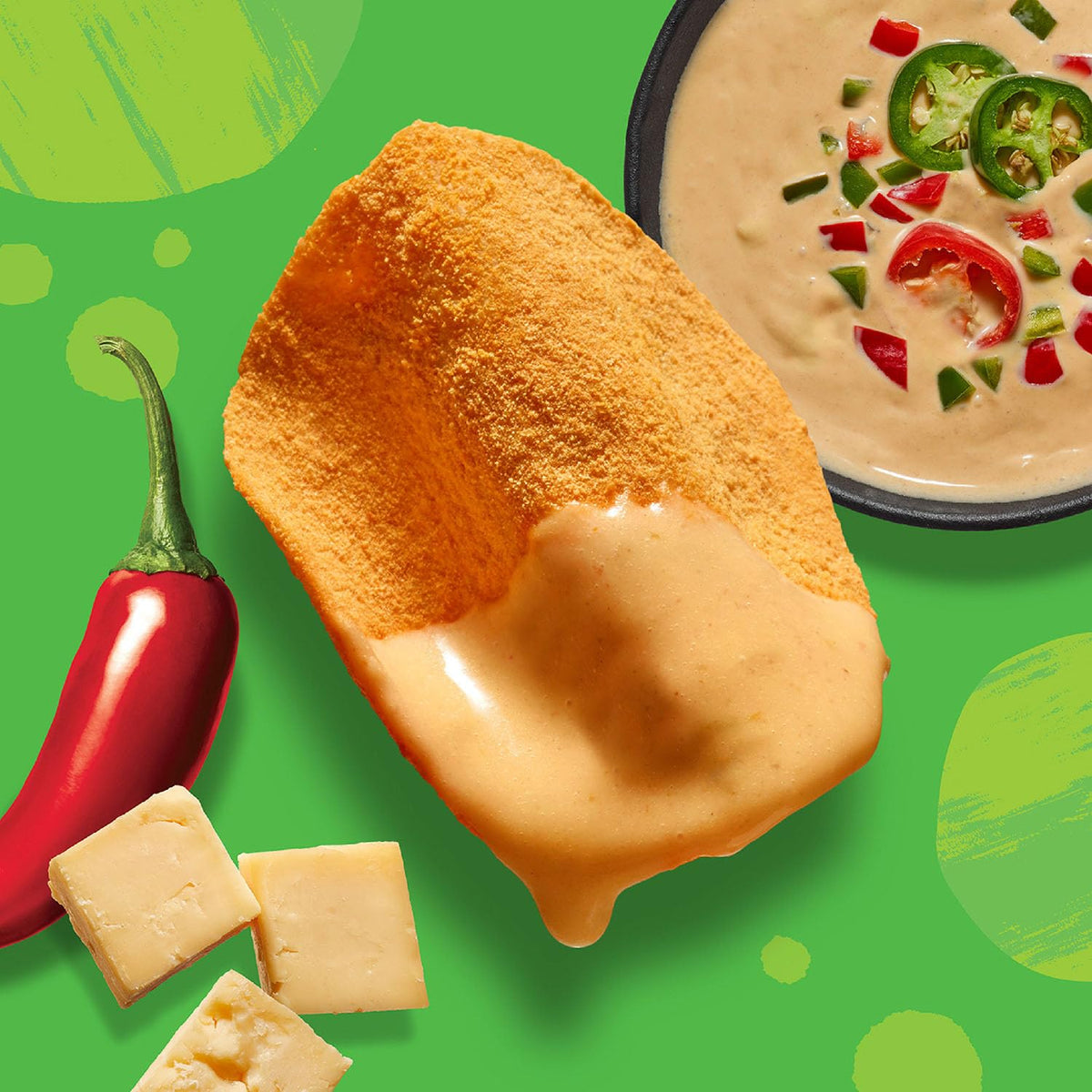 WILDE Protein Chips Spicy Queso — High Protein, Low Carb, Keto Friendly