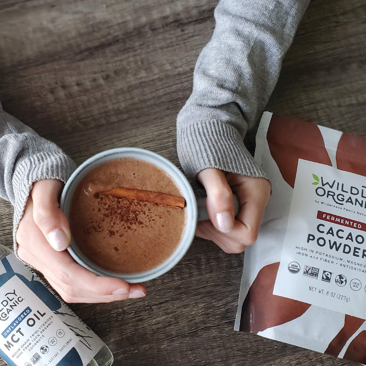 Wildly Organic Fermented Cacao Powder 16 oz – Raw, Non-Alkalized, High Antioxidants