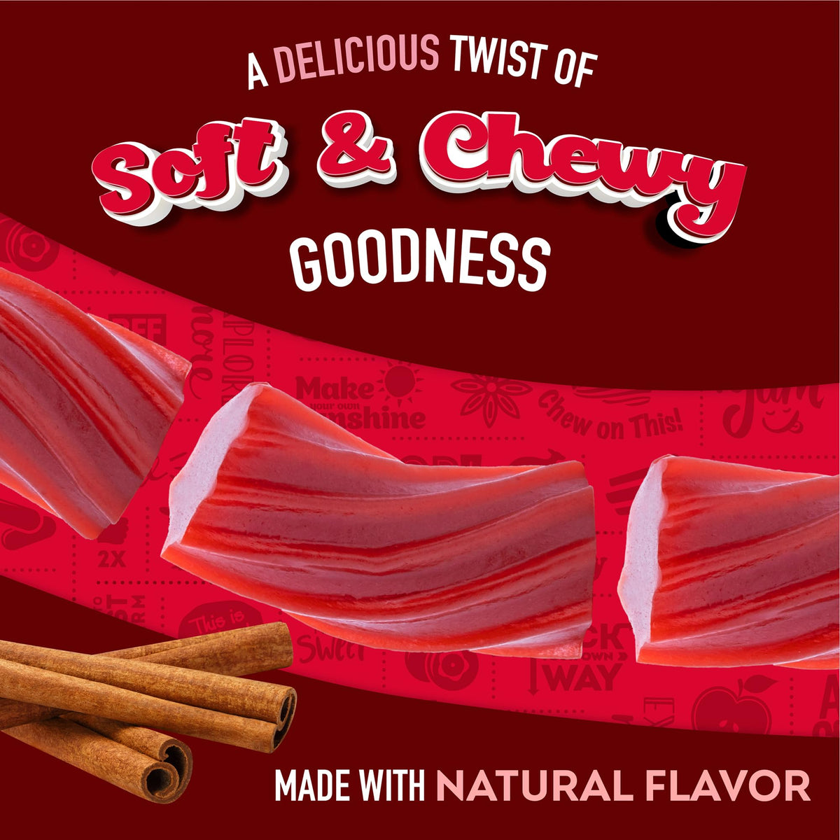 Wiley Wallaby Cinnamon Licorice – 24 oz, 2 Pack | Soft & Chewy Australian Candy