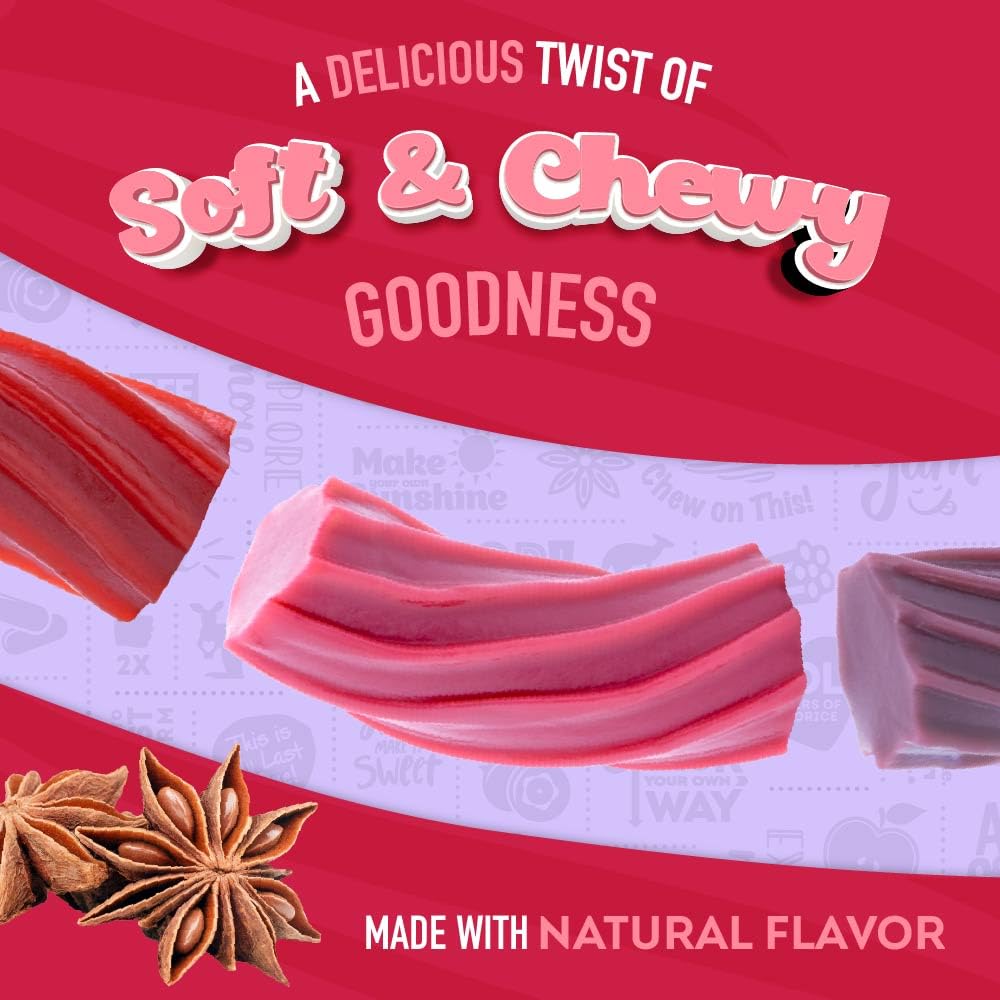Wiley Wallaby Licorice 10 oz | Gourmet Soft & Chewy Australian Vegan Candy – 6 Pack