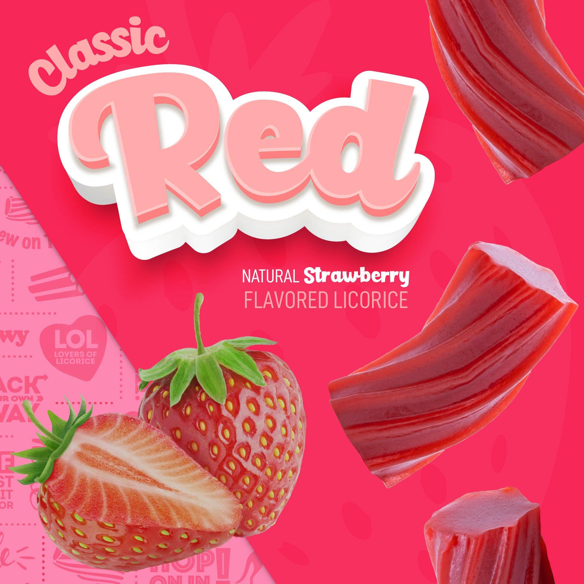 Wiley Wallaby Licorice 24 oz – Classic Strawberry Australian Red Licorice Twists, 2 Pack | Soft & Chewy Gourmet Candy