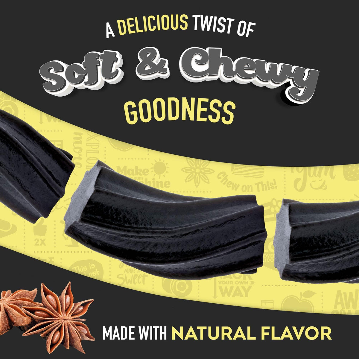 Wiley Wallaby Licorice 24oz – Classic Gourmet Soft Australian Black Licorice Twists, 2 Pack