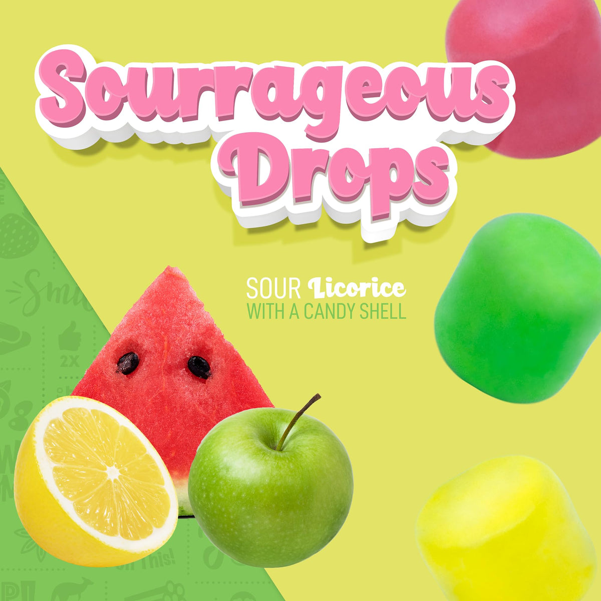 Wiley Wallaby Sourrageous & Fruitrageous Licorice Drops — 6 oz Pack x 4
