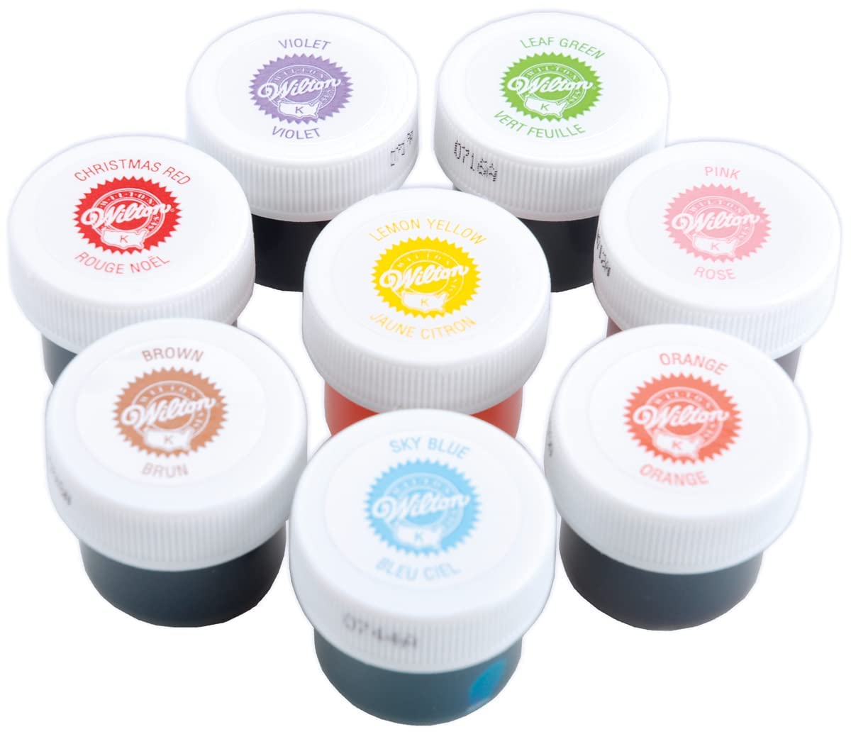 Wilton 8-Icing Colors Set – Concentrated Gel Food Colors in 1/2 oz Jars