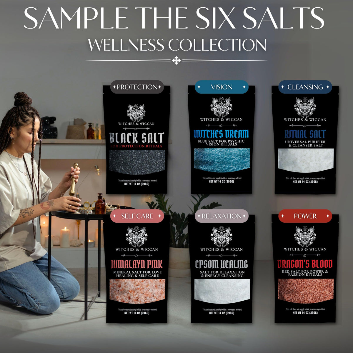 Ritual Salt Starter Pack for Ceremony & Spell | Witches & Wiccan