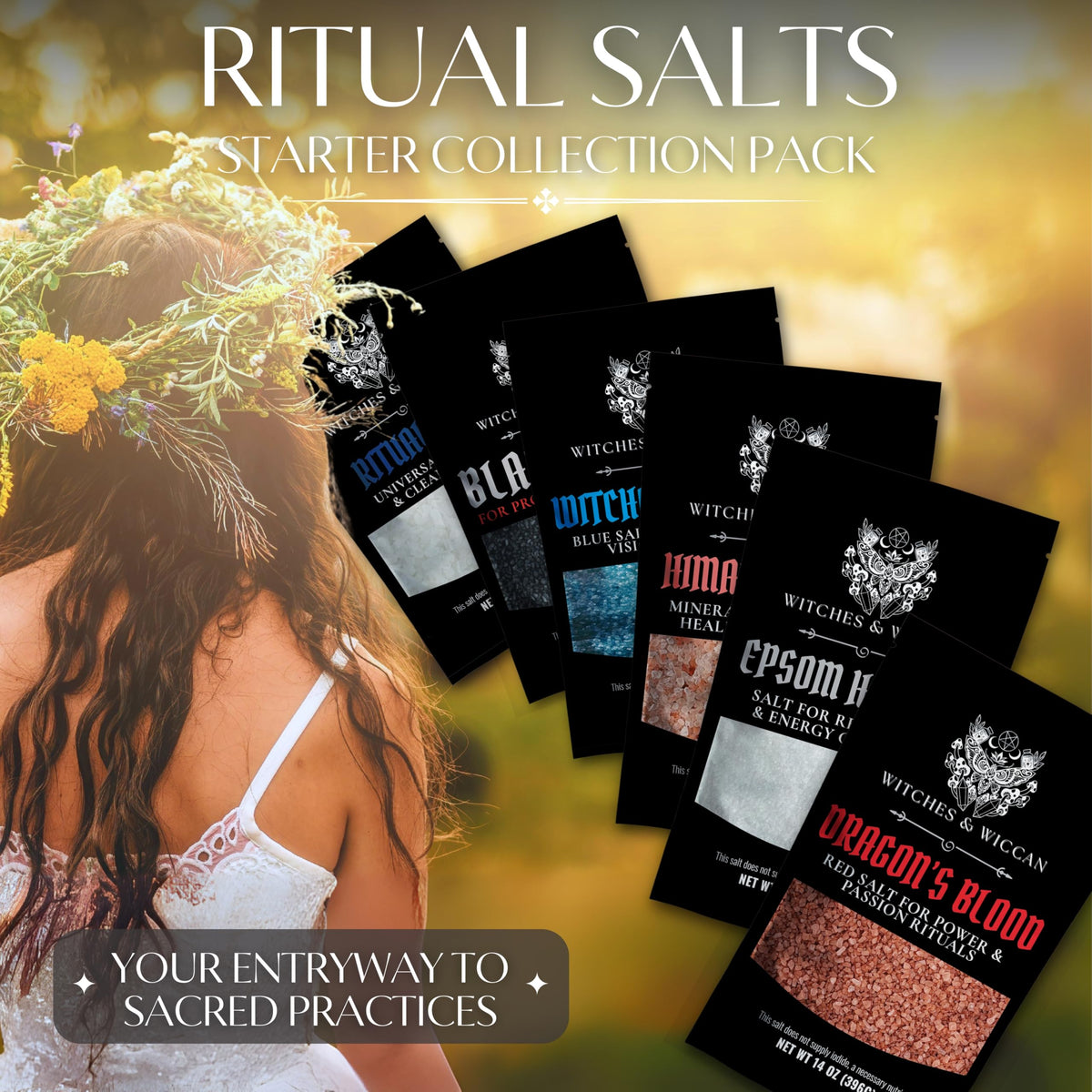 Ritual Salt Starter Pack for Ceremony & Spell | Witches & Wiccan