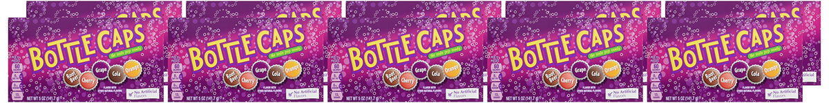 Wonka Bottle Caps Fizzy Hard Candy – 5 oz Theater Boxes (Pack of 10)