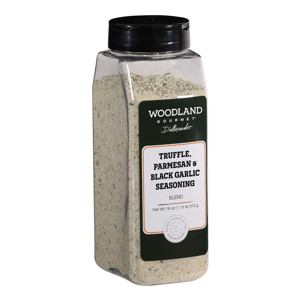 Woodland Gourmet Truffle Parmesan & Black Garlic Seasoning – 18 oz Gourmet Finishing Cheese Blend