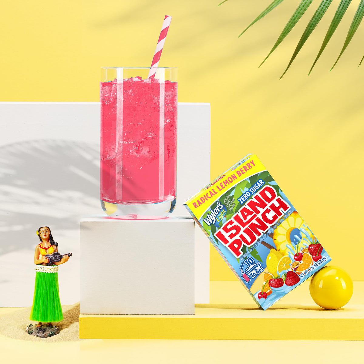 Wyler's Light Island Punch Singles To Go – Radical Lemon Berry, 10 Count