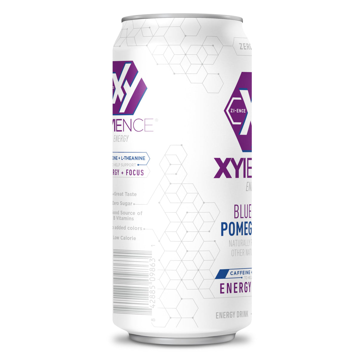 XYIENCE Blueberry Pomegranate Energy Drink – 16 oz Can (Pack of 12) | Zero Sugar, Low Calorie, Natural Flavors