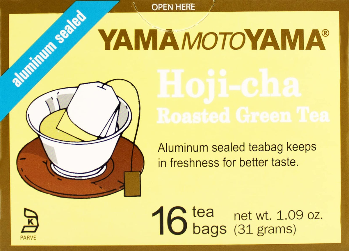 Yamamotoyama Hojicha Green Tea – 16 Bags, Pack of 6