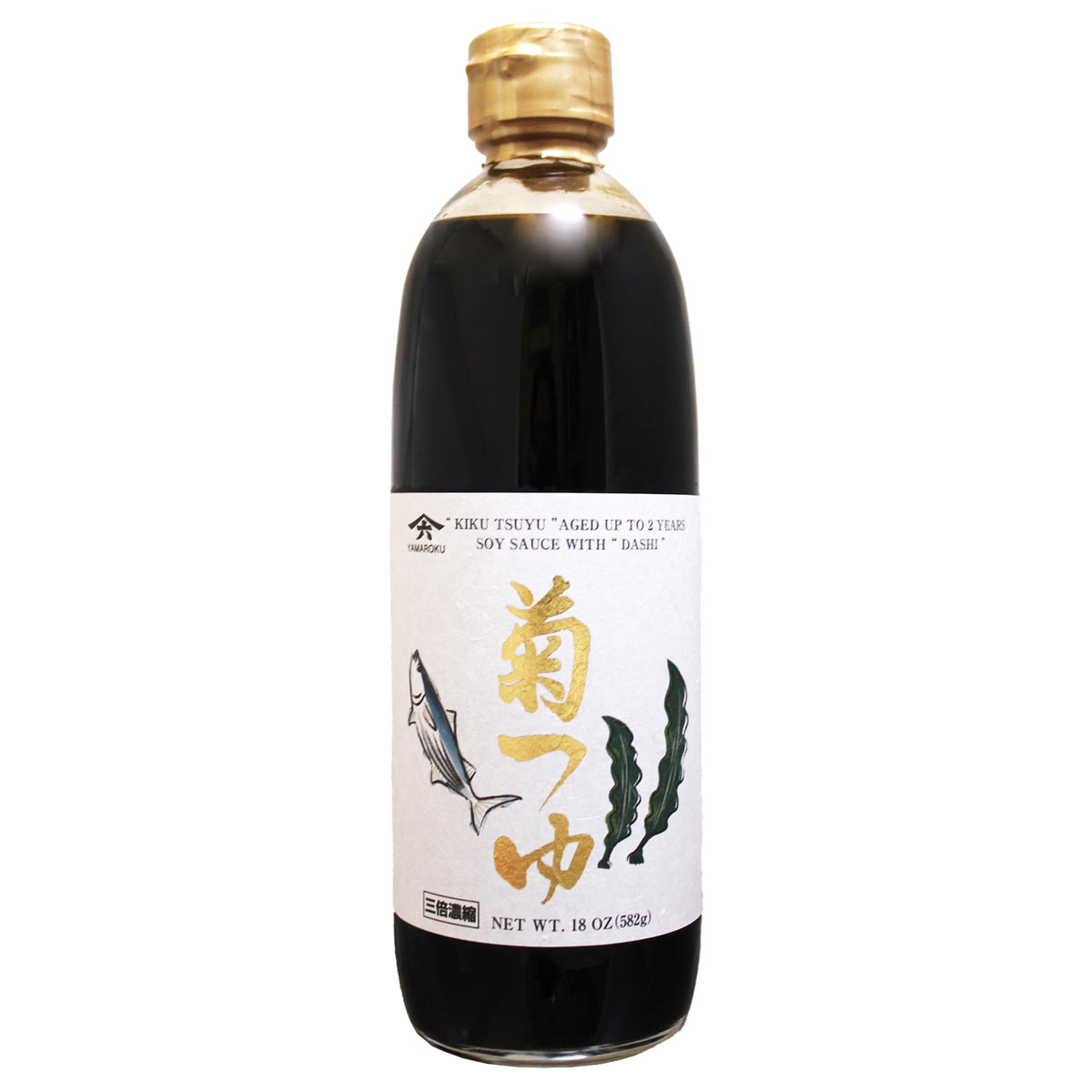 Yamaroku Aged 2 Years Soy Sauce with Bonito & Kelp Stock – Kiku Tsuyu, 18 oz