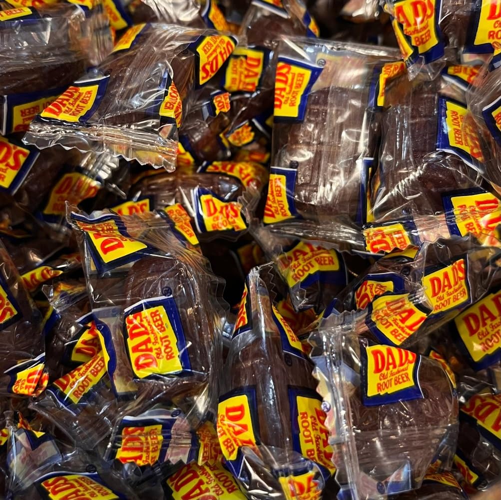YANKEETRADERS Classic Dads Root Beer Barrels Hard Candy – 4 Pounds Bulk