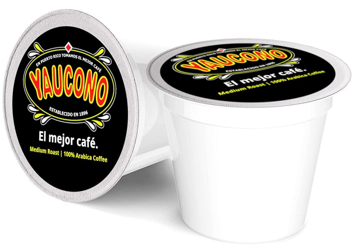 Yaucono Ground Medium Roast Arabica Coffee Pods — 72 Count, Keurig Compatible