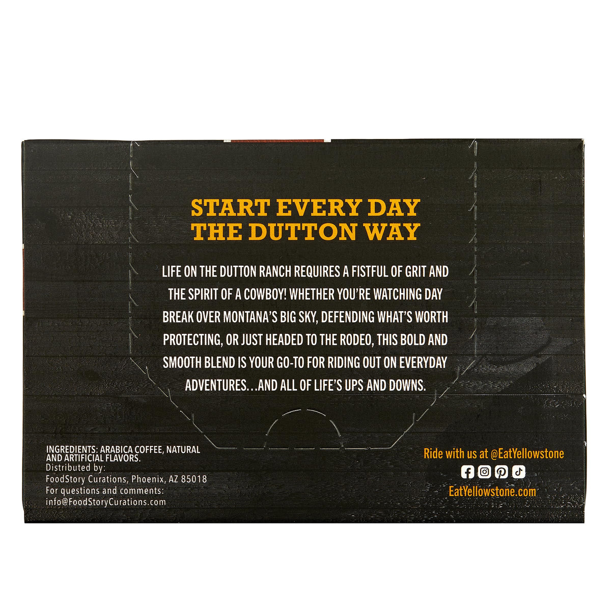 Yellowstone Maple Bourbon Medium Roast Coffee Pods – 36 Count, 100% Arabica