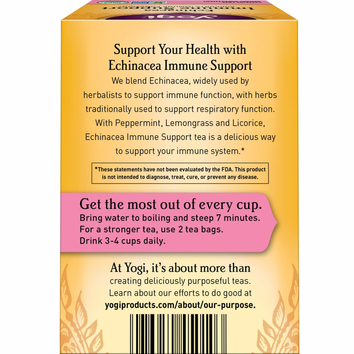 Yogi Bedtime Tea (6 Pack) – Organic Herbal Tea with Chamomile, Passionflower, Valerian, Lavender | 96 Bags