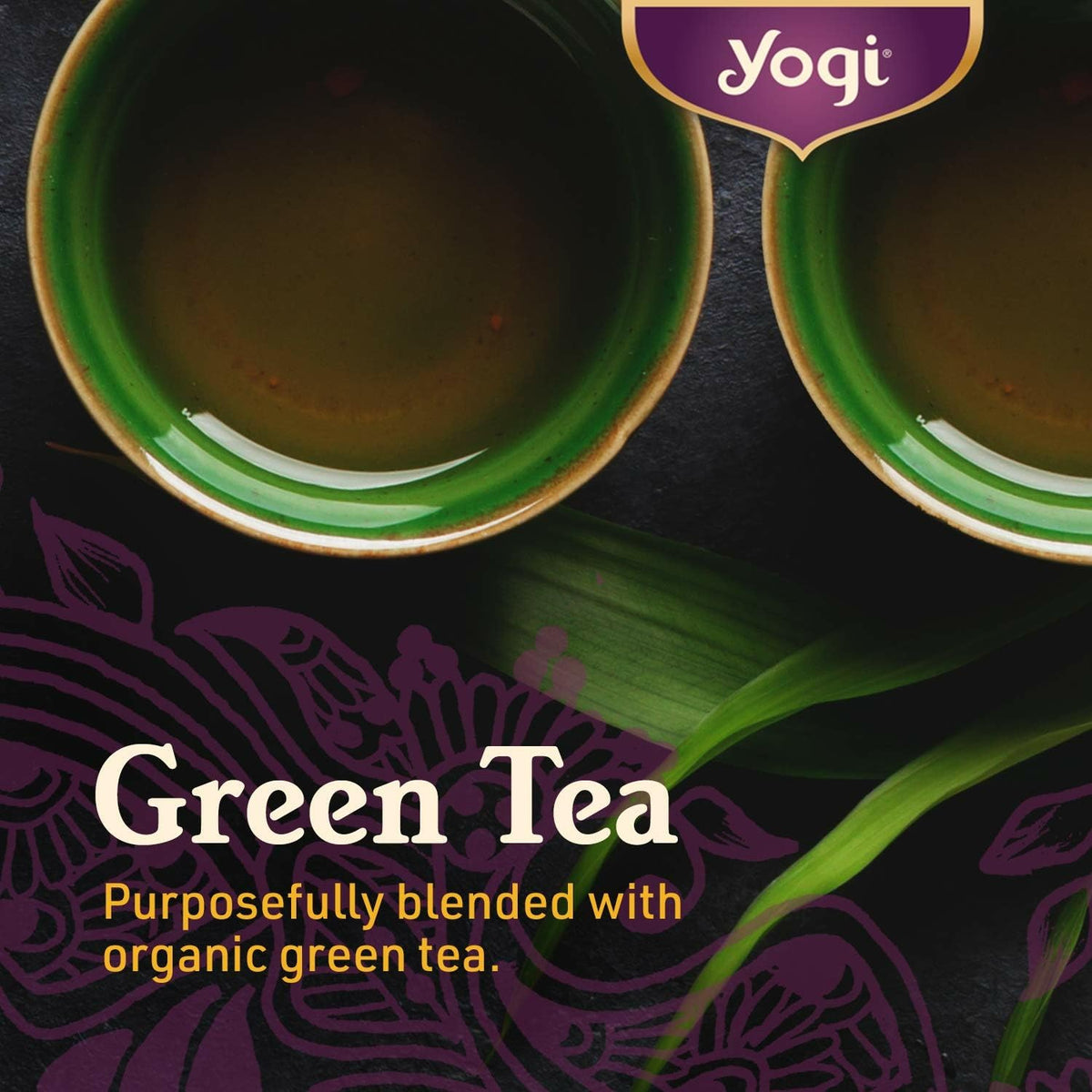 Yogi Green Tea Pure Green Decaf (6 Pack) – Organic, Low Caffeine, 96 Bags
