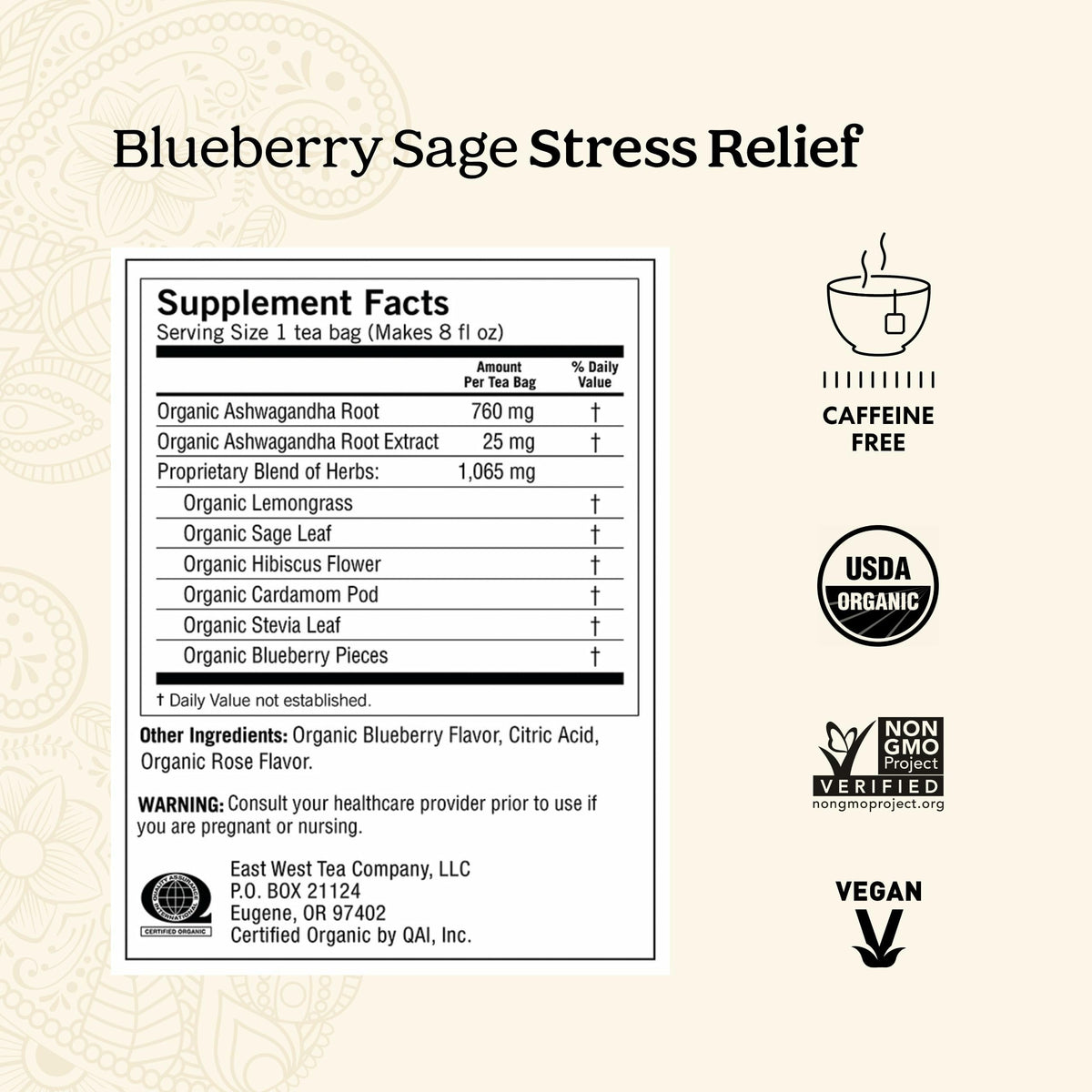 Yogi Stress Relief & Relaxation Tea Sampler — 16 Bags per Pack, 5 Packs (Organic, Caffeine-Free)