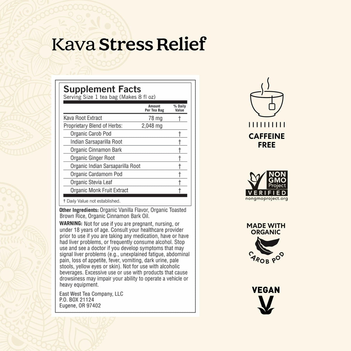 Yogi Stress Relief & Relaxation Tea Sampler — 16 Bags per Pack, 5 Packs (Organic, Caffeine-Free)