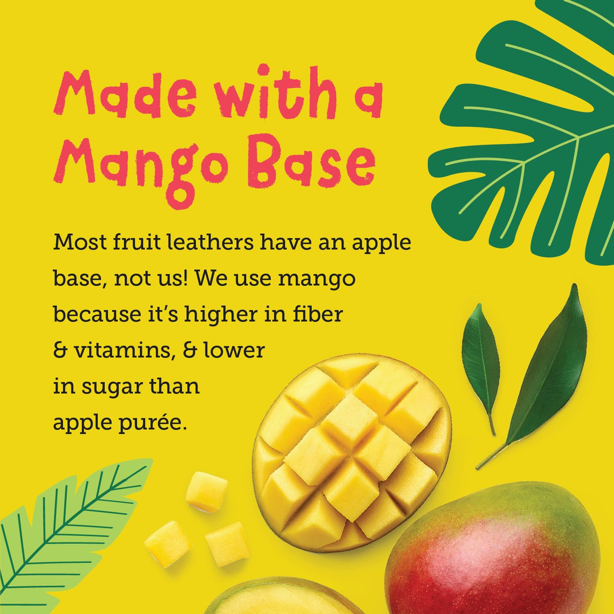 YOU LOVE FRUIT Mango All-Natural Fruit Snacks – 12-Pack
