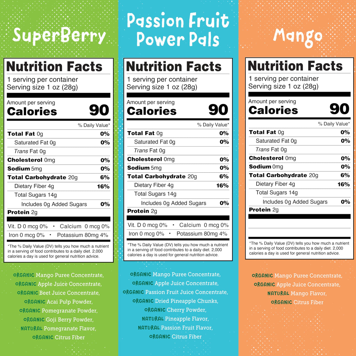 YOU LOVE FRUIT - 30 Count Fruit Snacks Variety Pack | 100% Natural, Gluten‑Free, Vegan