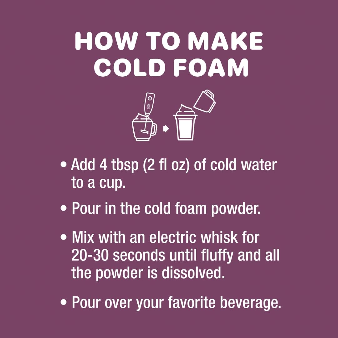 YULU FOODS Salted Ube Cold Foam Sticks – Non-Dairy, Caffeine-Free, 12 Servings | Café-Style Foam for Iced Coffee, Tea & Matcha