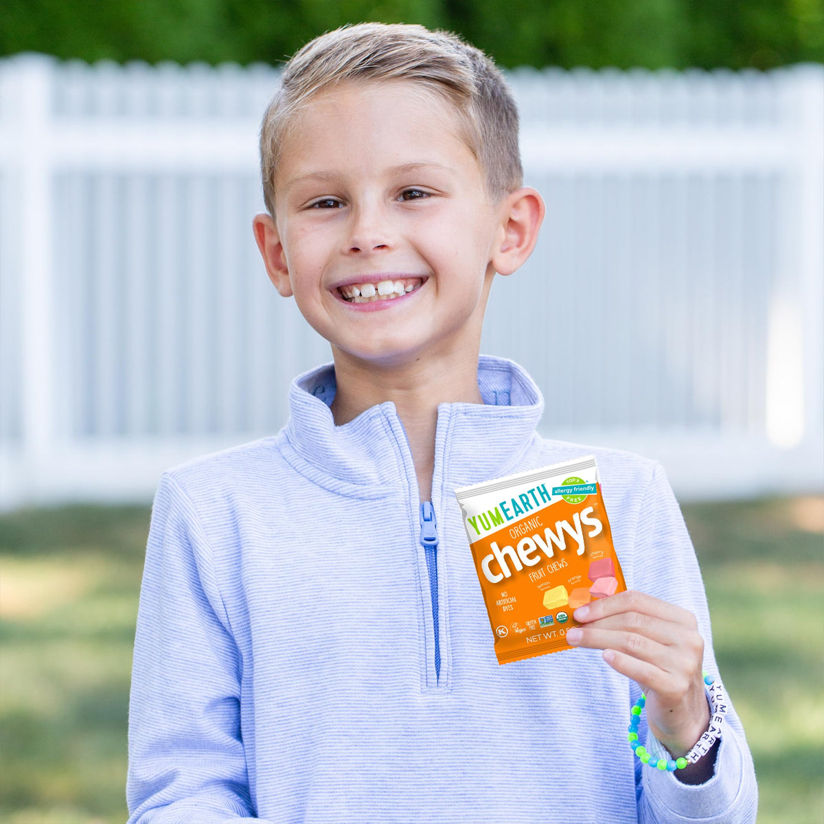 YumEarth Organic Chewys Fruit Flavored Candy Chews – Allergy-Friendly, Gluten Free, Non-GMO, Vegan, No Artificial Dyes (35-Count)