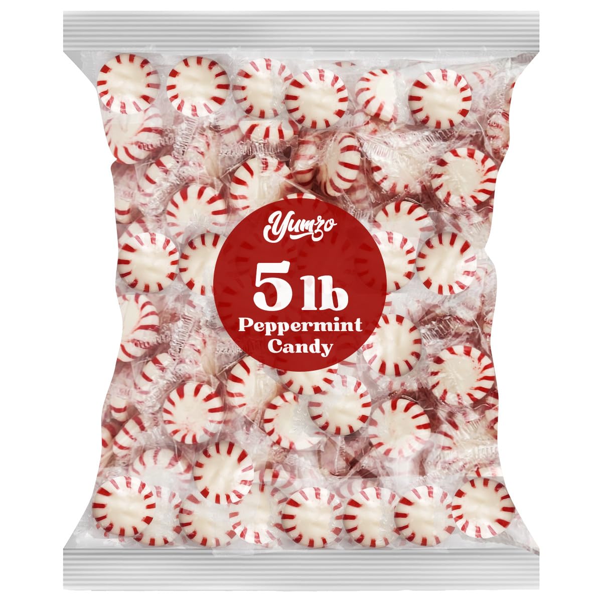 Yumzo Starlight Peppermints Candy – Individually Wrapped Office Mints, 5lb Bulk