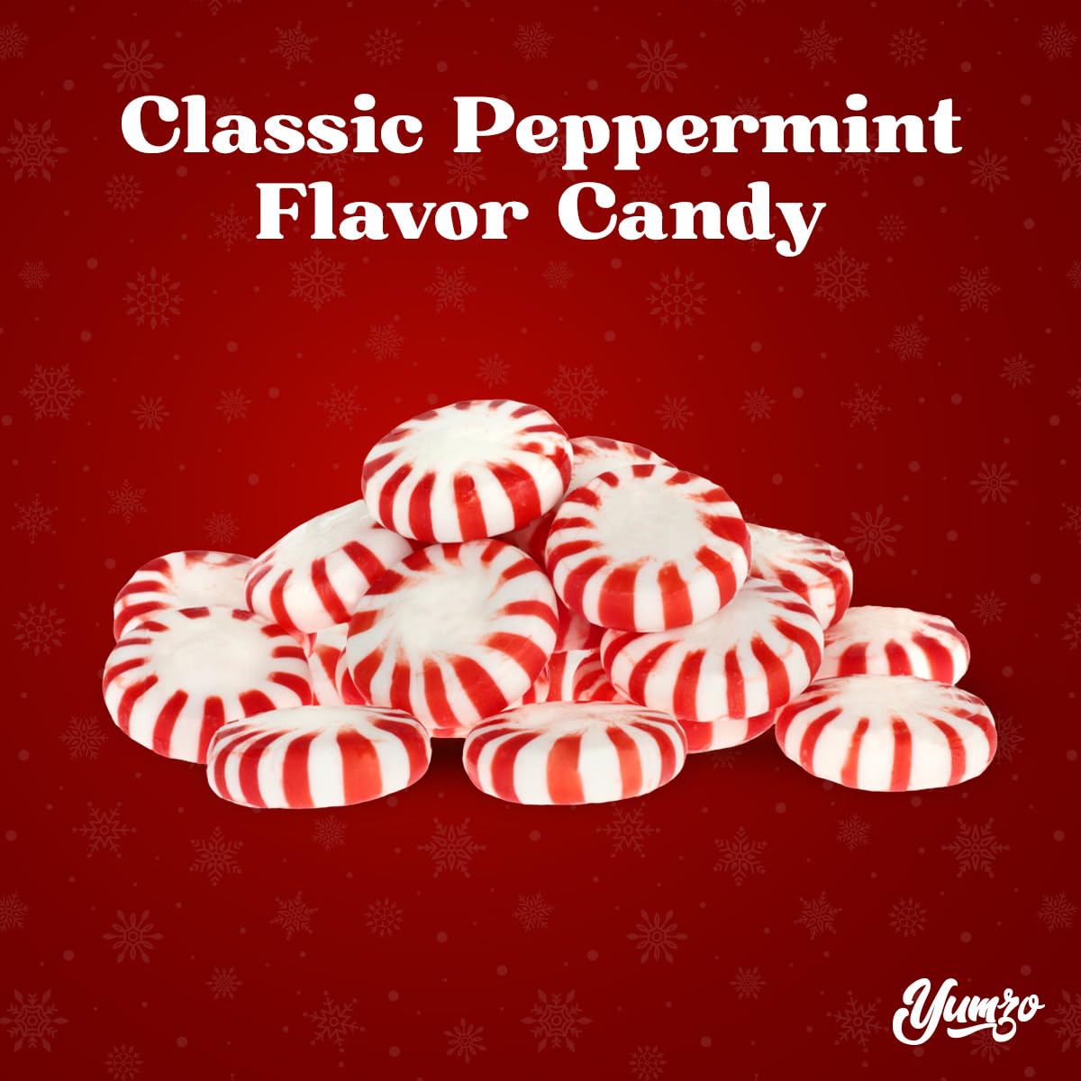 Yumzo Starlight Peppermints Candy – Individually Wrapped Office Mints, 5lb Bulk