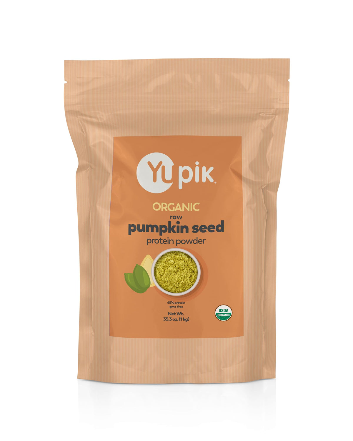 Yupik Organic Raw Pumpkin Seed Protein Powder – 65% Protein, 2.2 lb