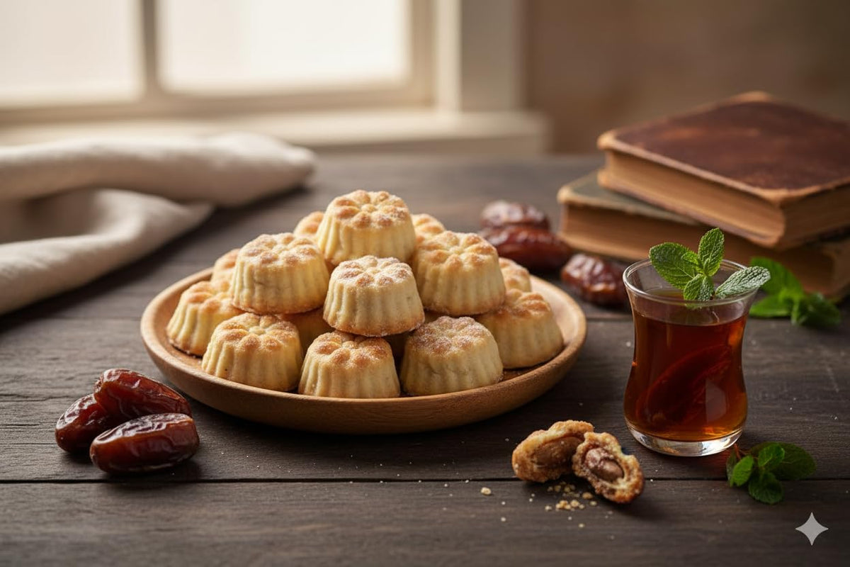 Zaitoune Maamoul Date Cookies – Authentic Middle Eastern Sweets in Elegant Gift Tin (9 oz)