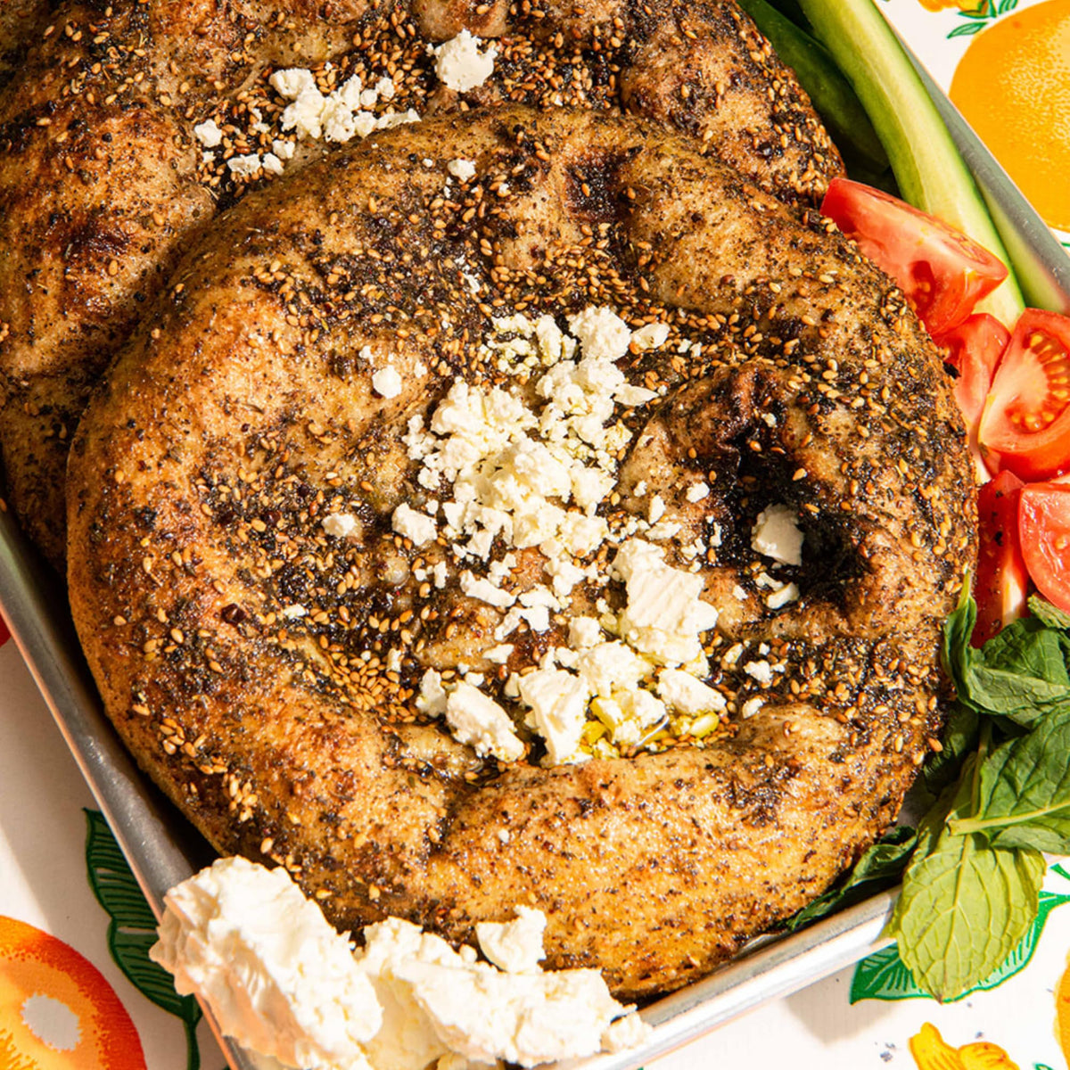 Za'atar by Z&Z | Authentic Palestinian Za’atar Spice Blend with Sumac & Toasted Sesame – 16 oz