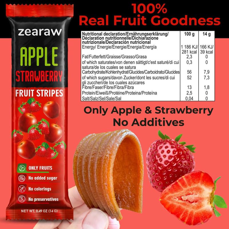 ZEARAW Fruit Snack Variety Pack – 30 Gluten-Free Vegan, Sugar-Free Strips | Be Still Farms