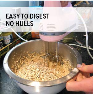 ZEGO Double Protein Raw Oats – Organic, Gluten Free, Glyphosate Free (28oz Bundle, 2x14oz)