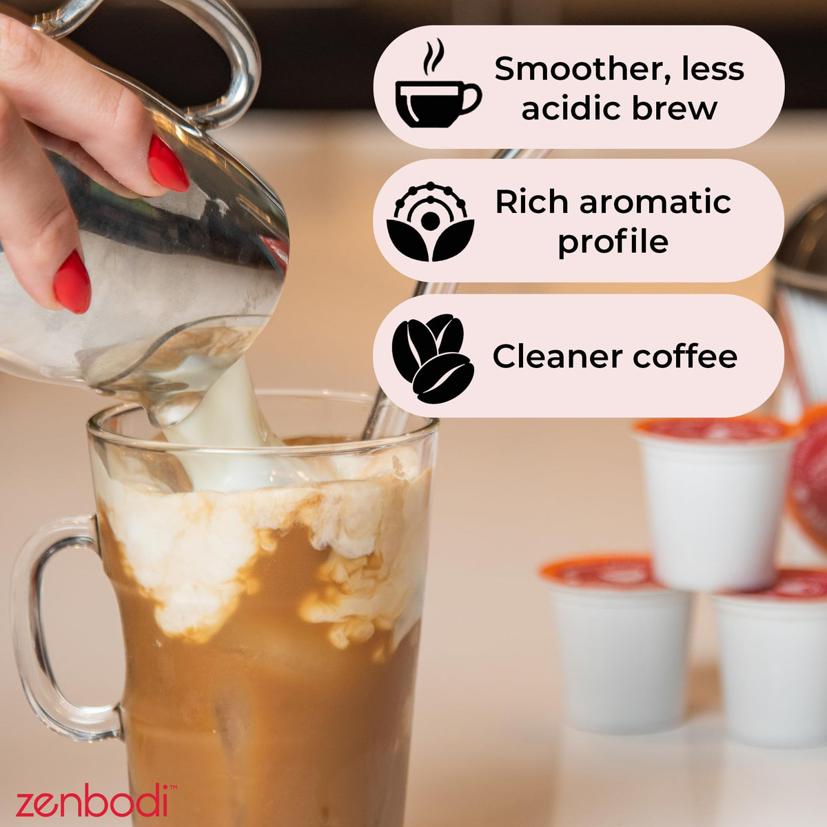 Zenbean Infrared Brew: Low-Acid Pods with Rhodiola and Nootropic Support