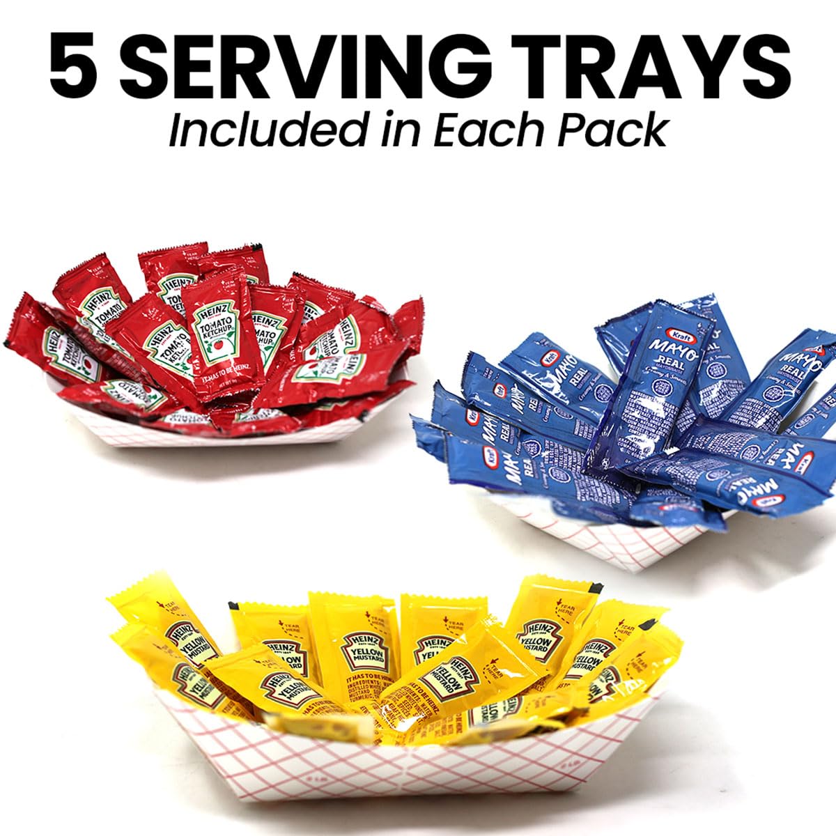 Zeust Condiment & Hot Sauce Packets Variety Pack – 325-Count Single-Serve Packets