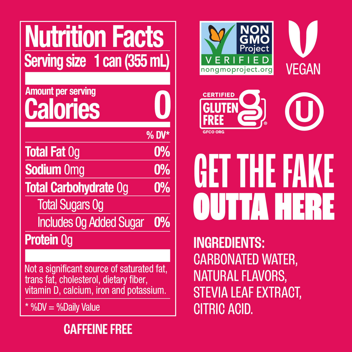 Zevia Cran-Raspberry Zero Sugar Soda – 24 Pack | Naturally Sweetened, Non-GMO, Gluten-Free, Vegan