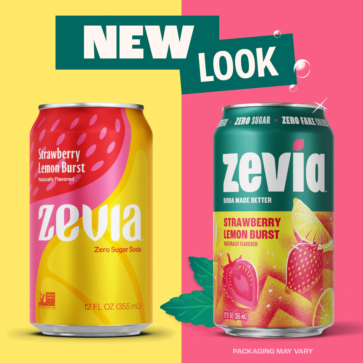Zevia Zero Sugar Soda Fruity Variety Pack – 24 x 12oz Cans | Naturally Sweetened, Zero Calorie