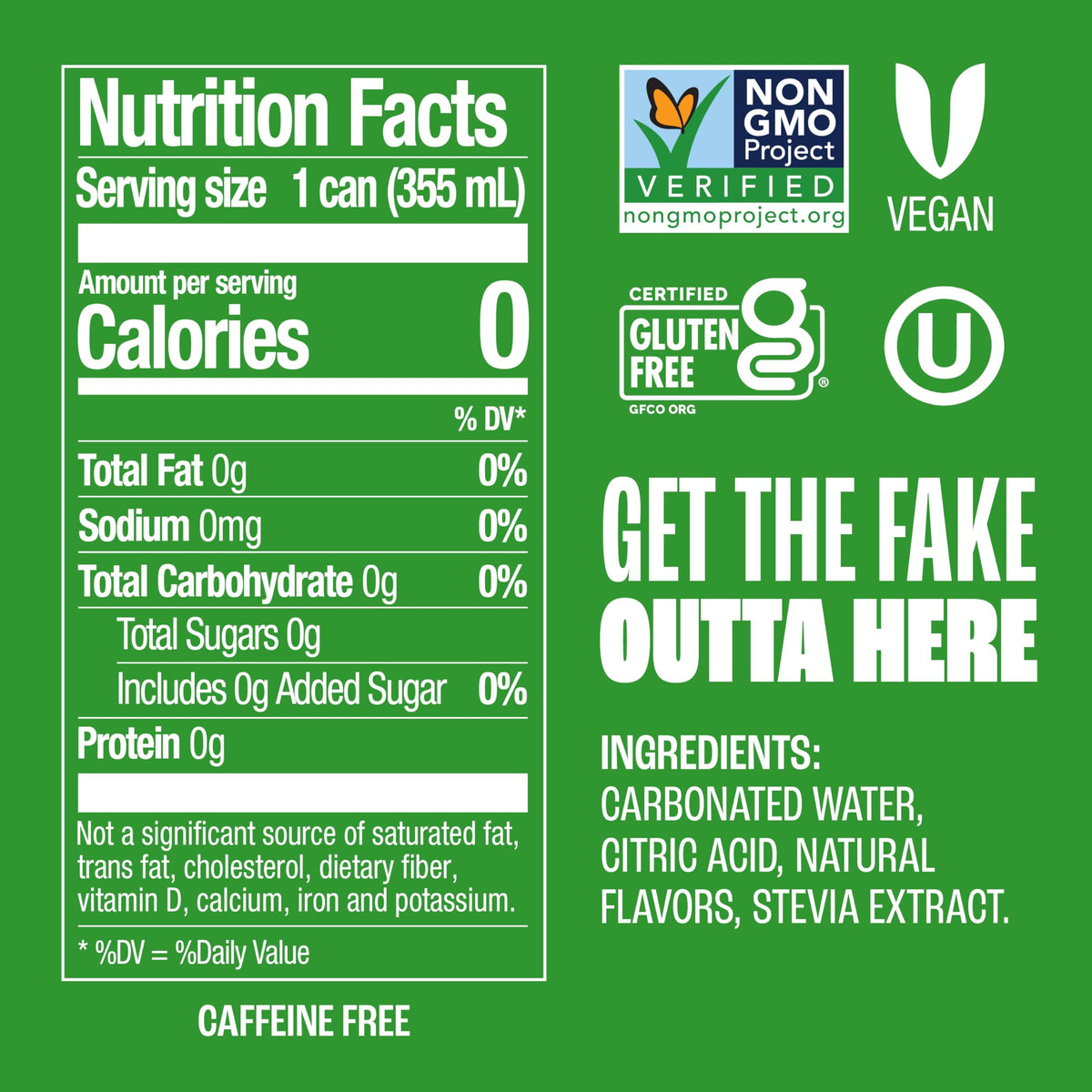 Zevia Zero Sugar Soda – Lemon Lime Twist, 12 oz Cans (24-Pack)