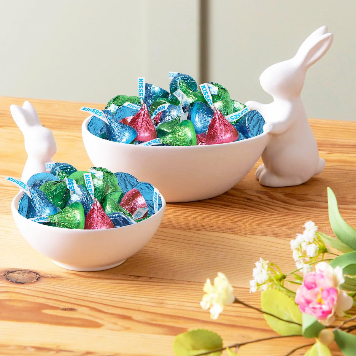 Zisbers Bulk Easter Kisses Milk Chocolate 2 lb – 200 Pieces, Individually Wrapped for Easter Baskets, Egg Hunts & Party Favors