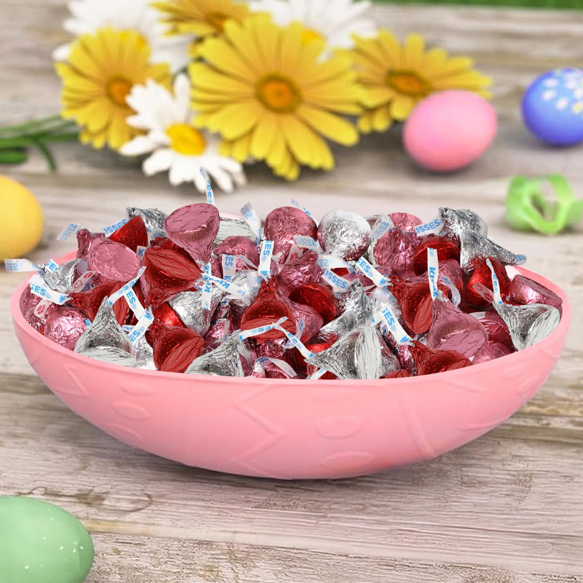 Valentine’s Kisses Milk Chocolate Candy – 2 lb Bulk, Individually Wrapped by Zisbers