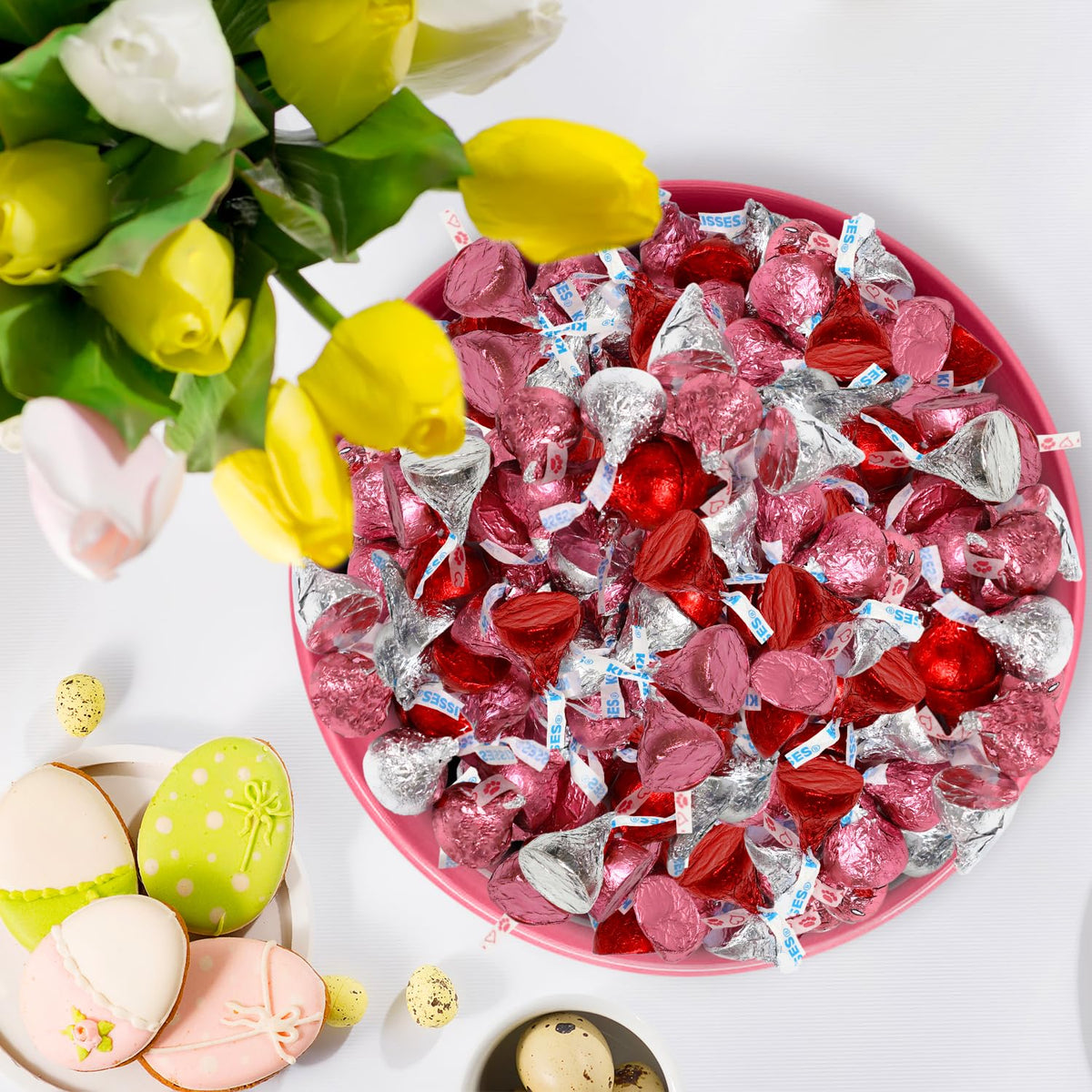 Valentine’s Kisses Milk Chocolate Candy – 2 lb Bulk, Individually Wrapped by Zisbers